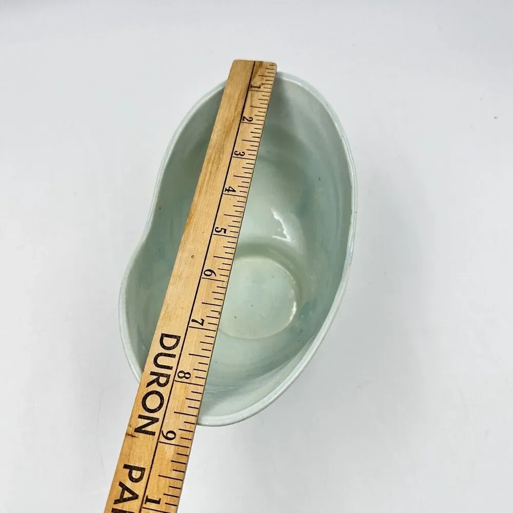 Vintage Paul Thornhill Pottery Blue Vase - Bowl Art Deco Art Planter - TP USA - Picture 8 of 9